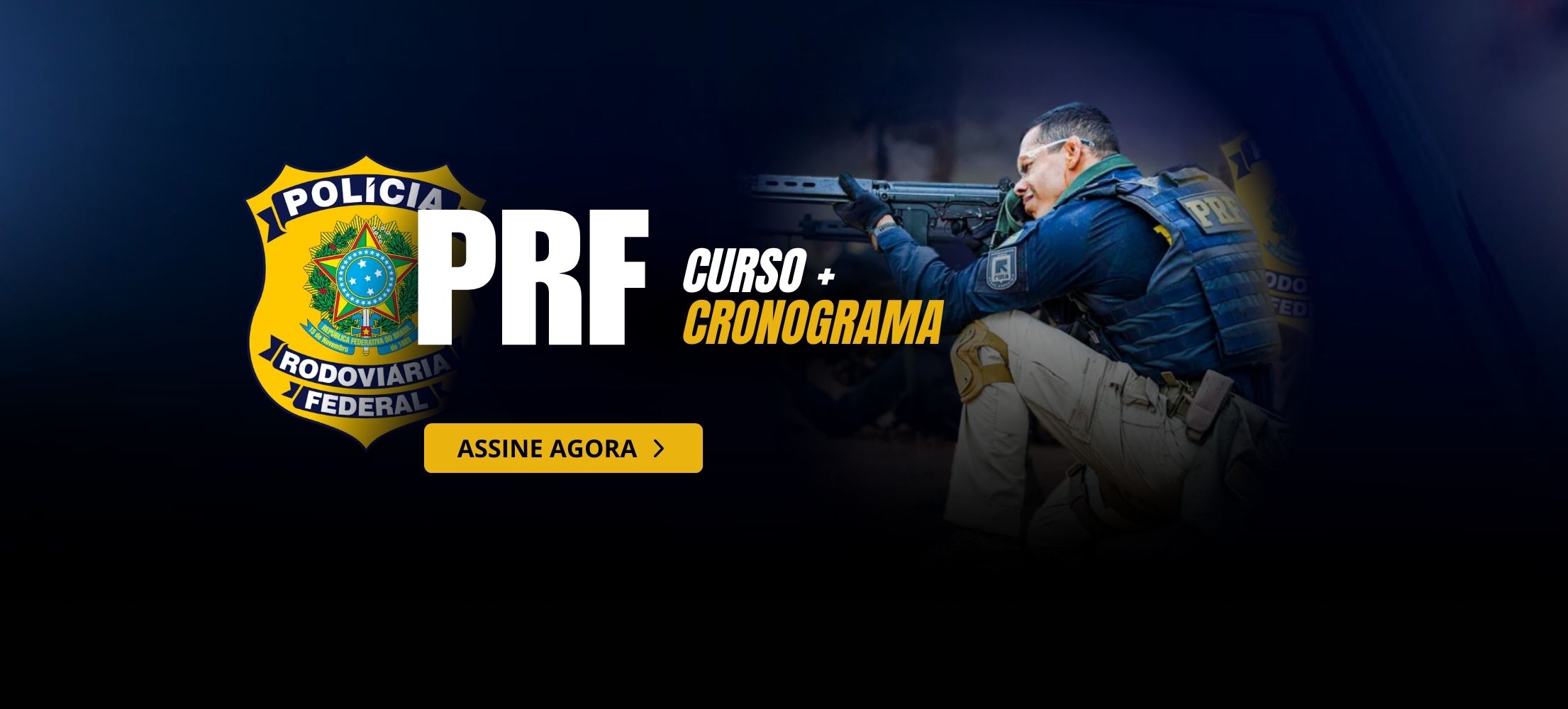 Banner home desktop curso PRF